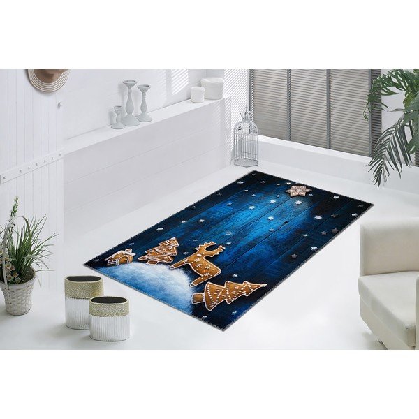 Covor Vitaus Christmas Period Blue Sky Cookies, 50 x 80 cm-image-1