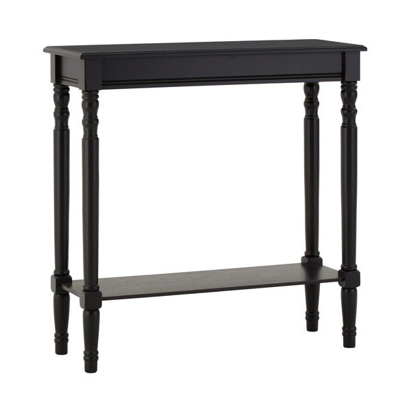 Masă consolă neagră din lemn de pin 30x80 cm Heritage – Premier Housewares