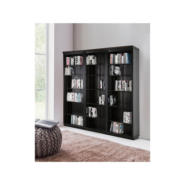 Bibliotecă maro din lemn de pin 222x223 cm Anita – Støraa-image-3