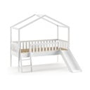 Pat pentru copii  90x200 cm alb  înalt cu formă de căsuță  Dallas - Vipack