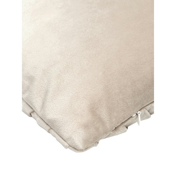 Față de pernă decorativă din catifea Westwing Collection Lucie, 30 x 50 cm, bej-image-4