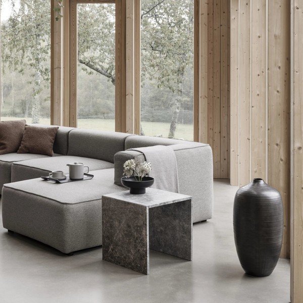 Măsuțe auxiliare 2 buc. din marmură 45x45 cm VARU – Blomus-image-1