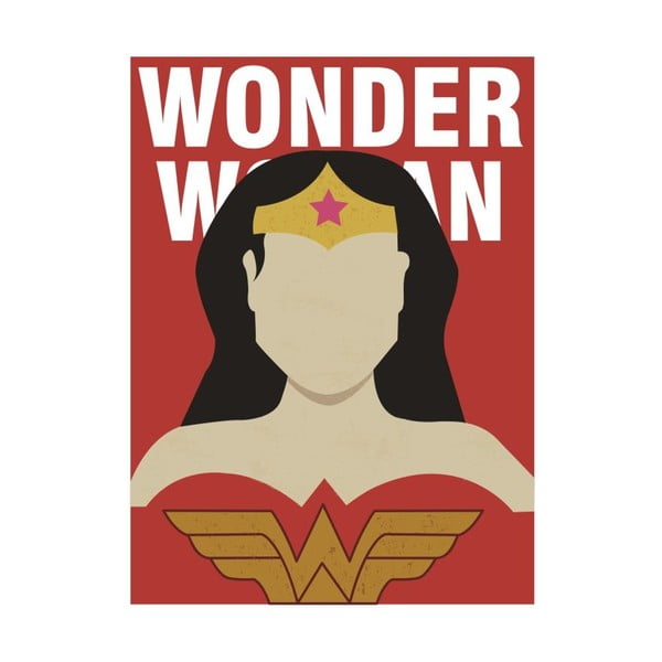 Poster Blue-Shaker Super Heroes Wonder Woman, 30 x 40 cm