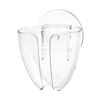Săpunieră transparentă cu ventuză iDesign Holster