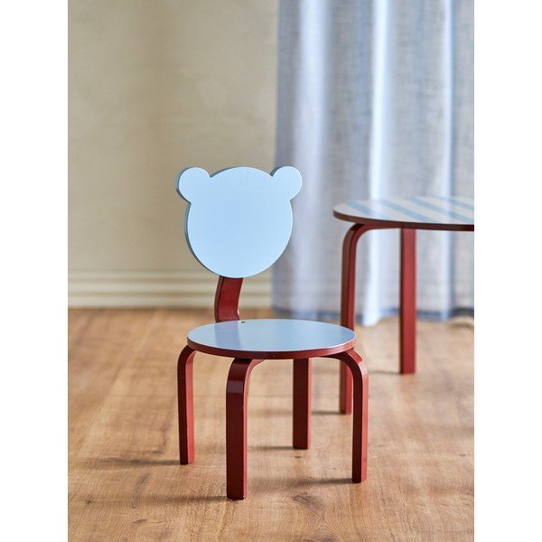 Scaun de copii burgundy/albastru deschis Liova – Bloomingville Mini-image-1