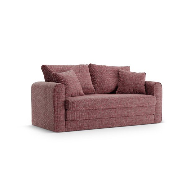 Canapea roz-închis extensibilă 158 cm Lido – Micadoni 