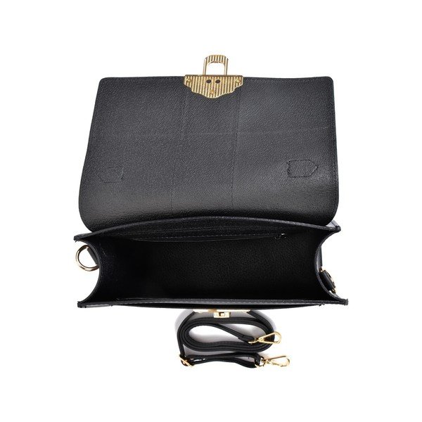 Geantă din piele Isabella Rhea, 22 x 27 cm, negru-image-4