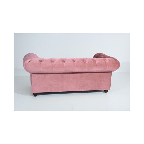Canapea Max Winzer Orleans Velvet, 196 cm, roz-image-3