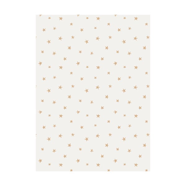 5 coli de hârtie de împachetat eleanor stuart Stars, 50 x 70 cm, alb