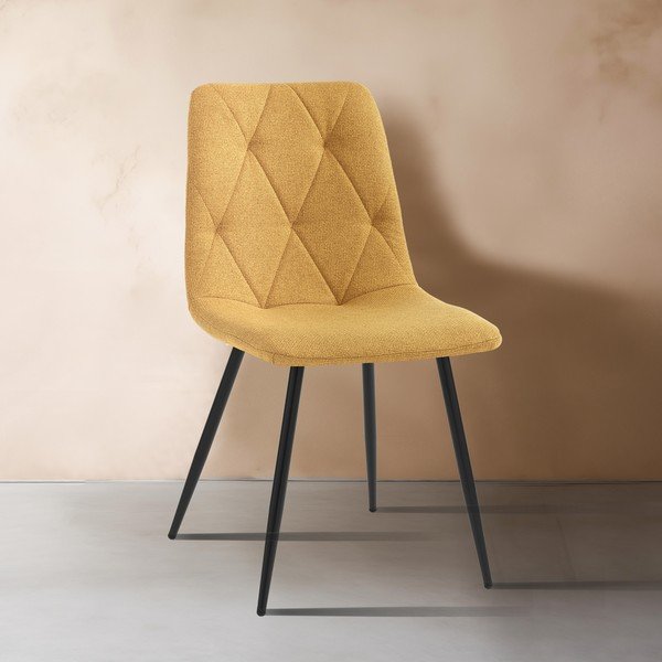 Scaune de dining galben-ocru 2 buc. Mesh – Tomasucci-image-1