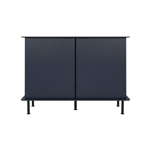 Comodă albastru-închis cu orificiu pentru cabluri 120x88x50 cm Suumo – noo.ma-image-2