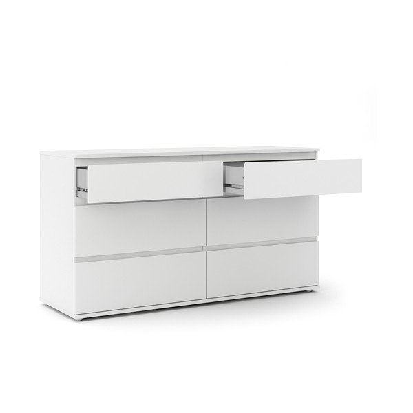 Comodă albă joasă 153x84 cm Nova – Tvilum-image-2