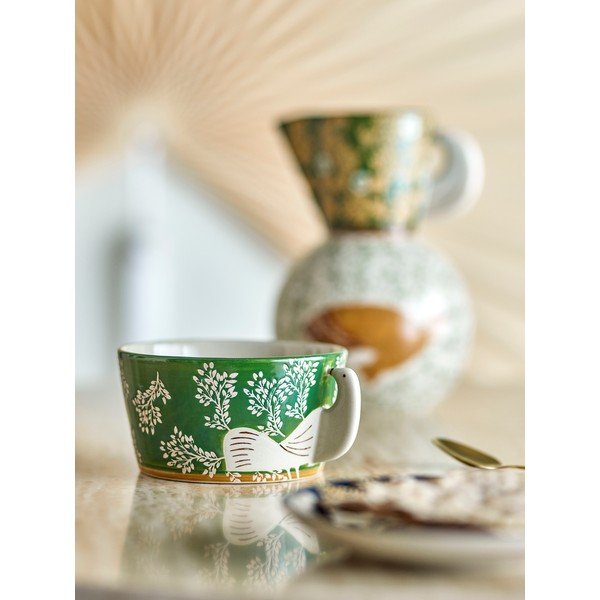 Bol mic verde pentru supă din gresie 460 ml Hezha – Bloomingville-image-1