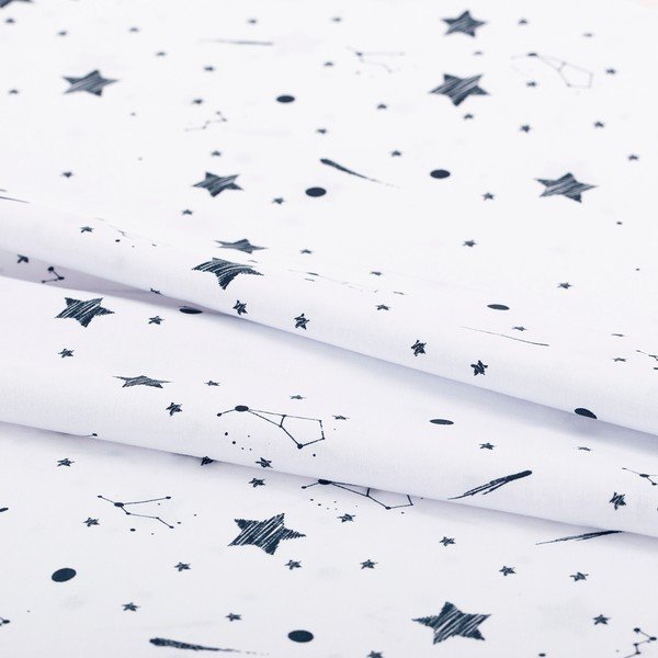 Lenjerie de pat dublu din bumbac AmeliaHome Averi Constellation, 200 x 220 cm-image-1