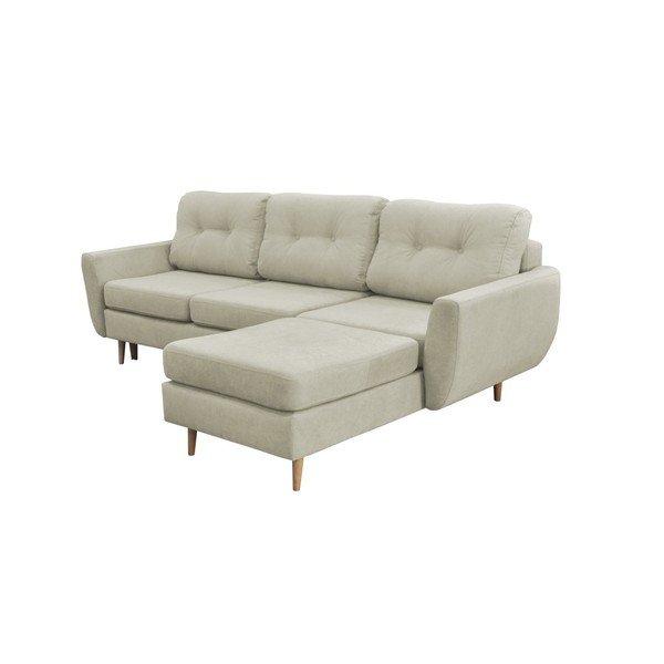 Canapea extensibilă cu picioare de culoare deschisă Mazzini Sofas Tulipe, pe dreapta, crem-image-4