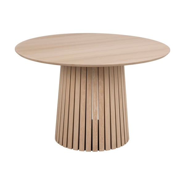 Masă dining din furnir de stejar deschis Actona Christo, ø 75 cm-image-4