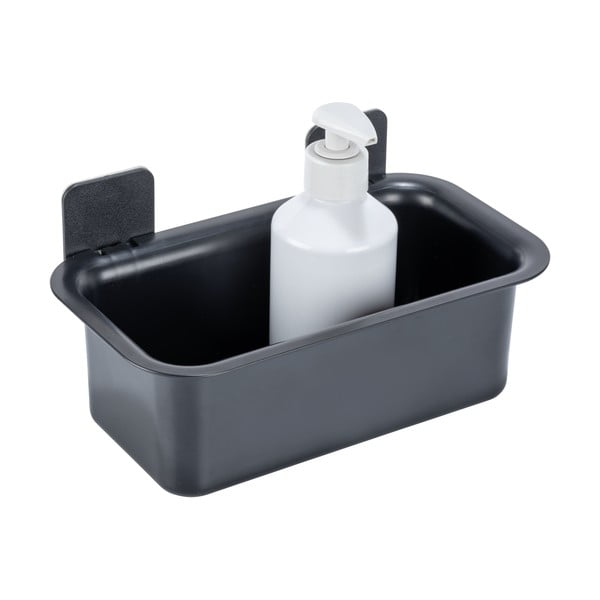 Raft pentru baie negru autoadeziv din plastic Parma – Allstar