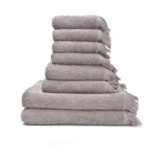 Set 8 prosoape din bumbac 100% Bonami Selection Grey, maro