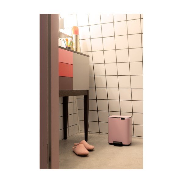 Coș de gunoi roz cu pedală din oțel 4 l Bo – Brabantia-image-1