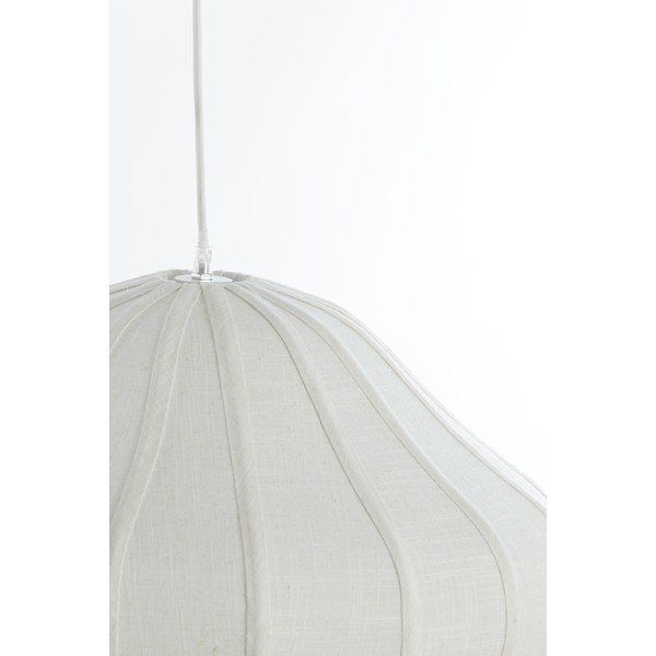 Lustră crem cu abajur textil ø 10 cm Sukau – Light & Living-image-4