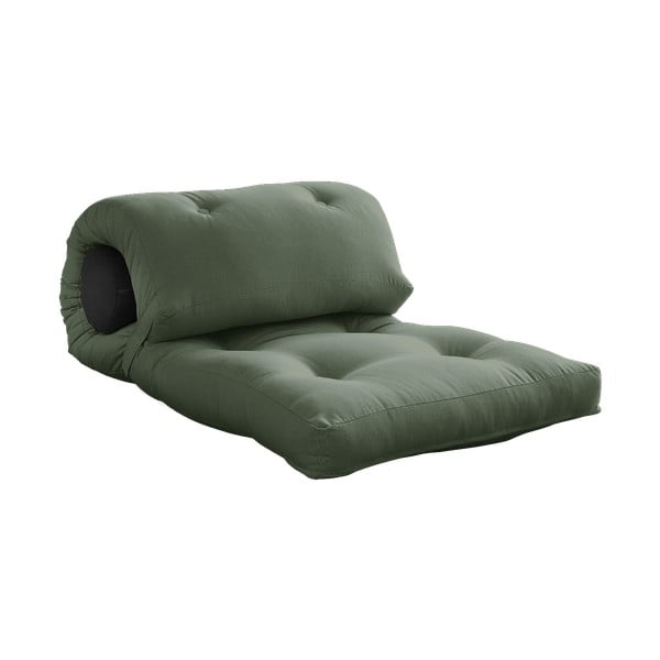 Saltea futon verde/gri 70x200 cm Wrap Olive Green/Dark Grey – Karup Design-image-3