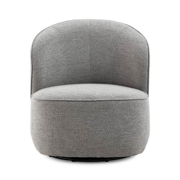 Fotoliu gri deschis pivotant Edna – MOME-image-1
