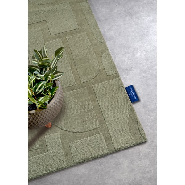Covor tip traversă verde țesut manual din lână 80x250 cm Alexis – Villeroy&Boch-image-2