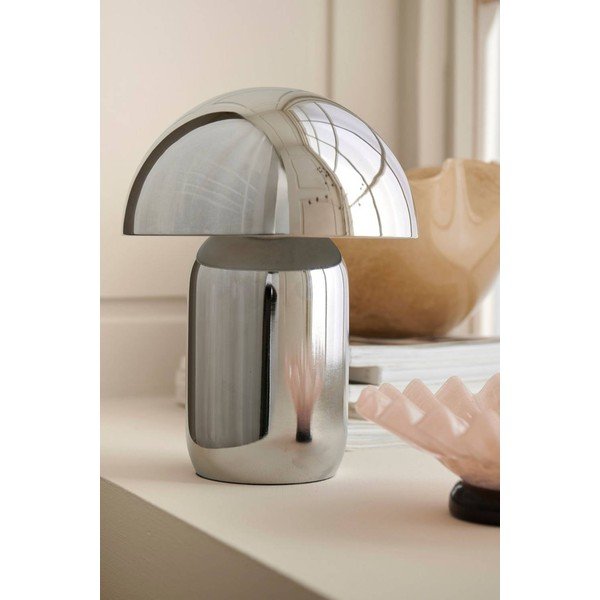 Veioză argintiu-lucios LED cu intensitate reglabilă din metal (înălțime 17 cm) Ted – Ellos Home-image-2
