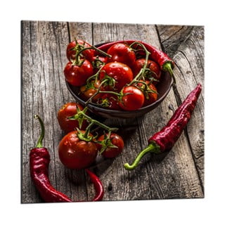 Tablou Styler Glasspik Peppers, 20 x 20 cm