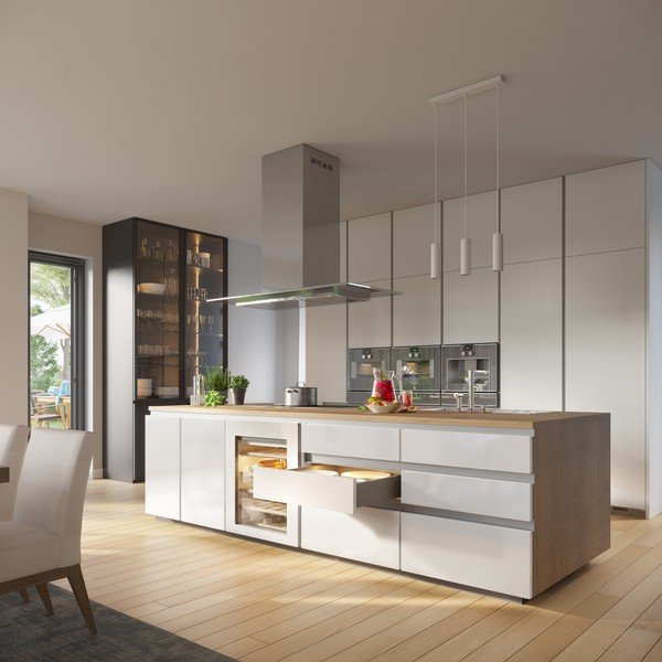 Lustră albă cu abajur din metal Tresos II – GTV-image-1