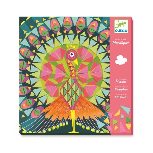 Set DIY pentru 2 mozaicuri Djeco Feathers-image-2