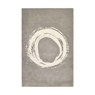 Covor din lână Think Rugs Elements Circle, 120 x 170 cm, gri