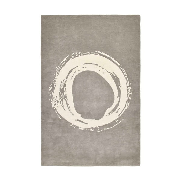 Covor din lână Think Rugs Elements Circle, 150 x 230 cm, gri