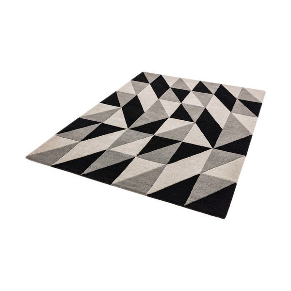 Covor Asiatic Carpets Flag, 160 x 230 cm, gri-negru-image-2