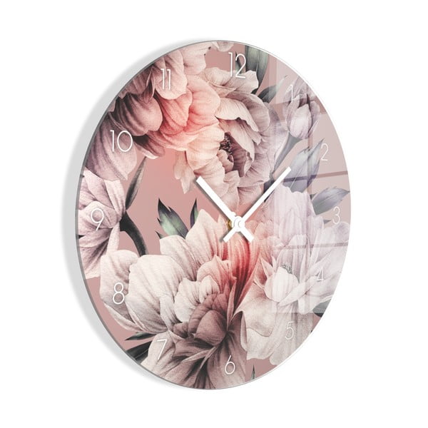 Ceas de perete din sticlă ø 30 cm - Styler-image-3