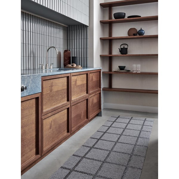 Covor tip traversă pentru interior și exterior gri 70x150 cm Ada Grey – Pappelina-image-1