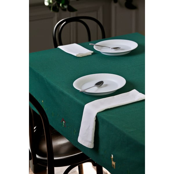 Față de masă din amestec de bumbac 150x270 cm  cu model de Crăciun Christmas Fable – JUNA-image-1