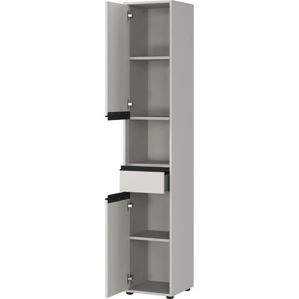 Dulap de baie gri înalt/îngust 33x181 cm Lemont – Germania-image-3