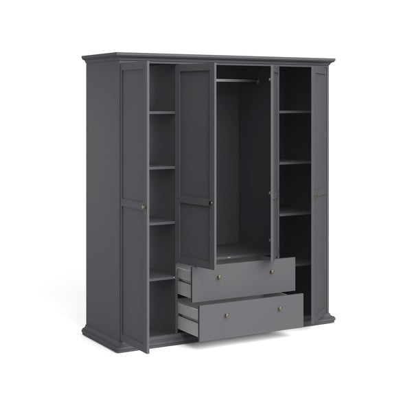 Șifonier gri 181x201 cm Paris – Tvilum-image-4