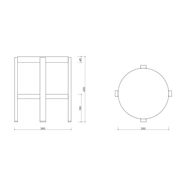 Scaun tip taburet galben din oțel Doon – noo.ma-image-4