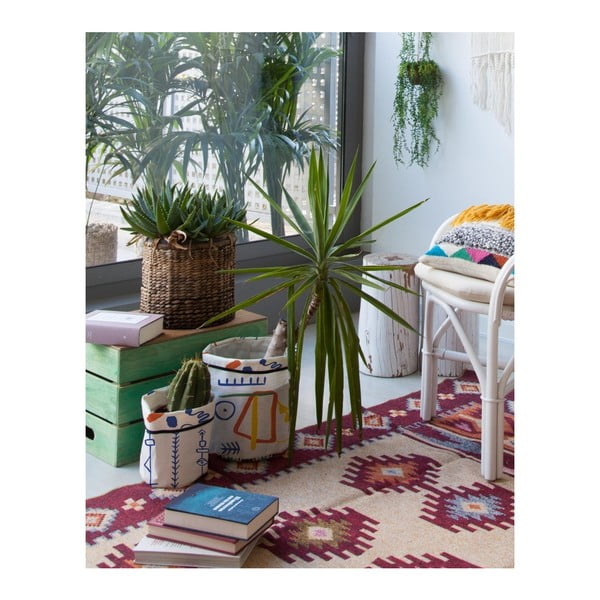 Set 2 huse textile pentru ghivece Madre Selva Juno-image-1