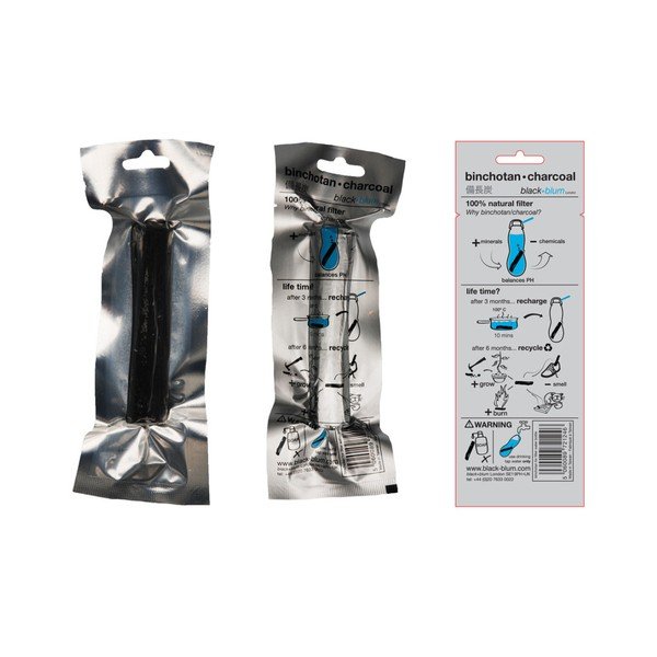 Sticlă cu filtru și cărbune activ Black + Blum Pure, 800 ml, negru-image-3