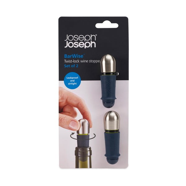 Dop pentru sticle de vin din oțel inoxidabil BarWise – Joseph Joseph-image-4