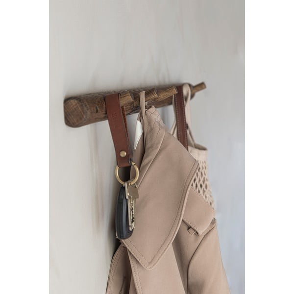 Cuier de perete maro din lemn de stejar 72 cm Roots – Mette Ditmer Denmark-image-3