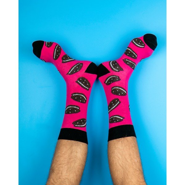 Șosete pentru bărbați Funky Steps Oreo, mărime 41 - 45, roz-image-1