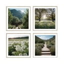 Tablouri 4 buc. 30x30 cm Sunrise Hike – knor