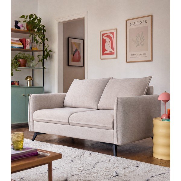 Canapea bej 138 cm Juli Bis – Ropez-image-1