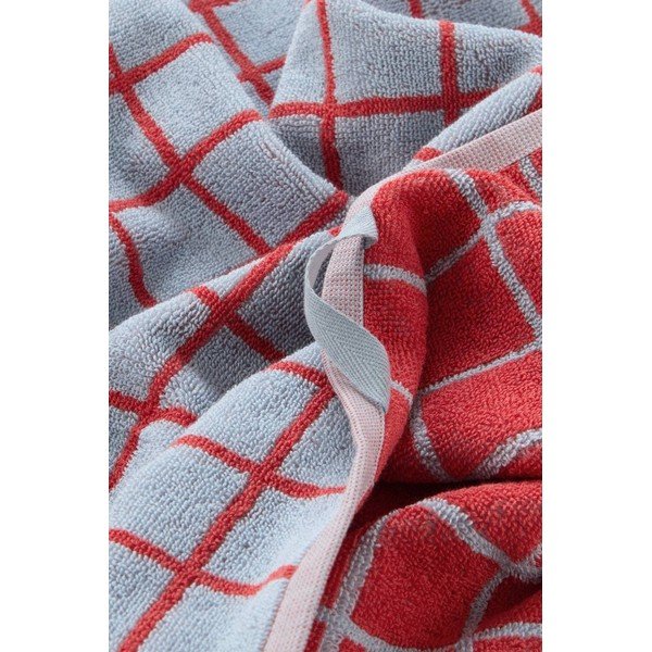 Prosop roșu/albastru deschis din bumbac 90x150 cm Grid – Jotex-image-3