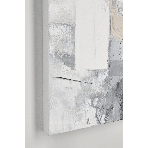 Tablou pe pânză imprimat/cu elemente pictate manual 80x80 cm Crown – Bizzotto-image-1