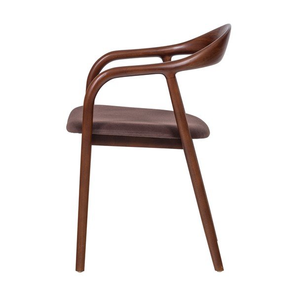 Scaun de dining maro cu cotiere din lemn de fag Bran – WOOOD-image-3